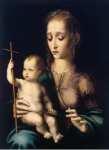 Morales Luis de The Virgin and the Child with a Cross-shaped Distaff - Hermitage